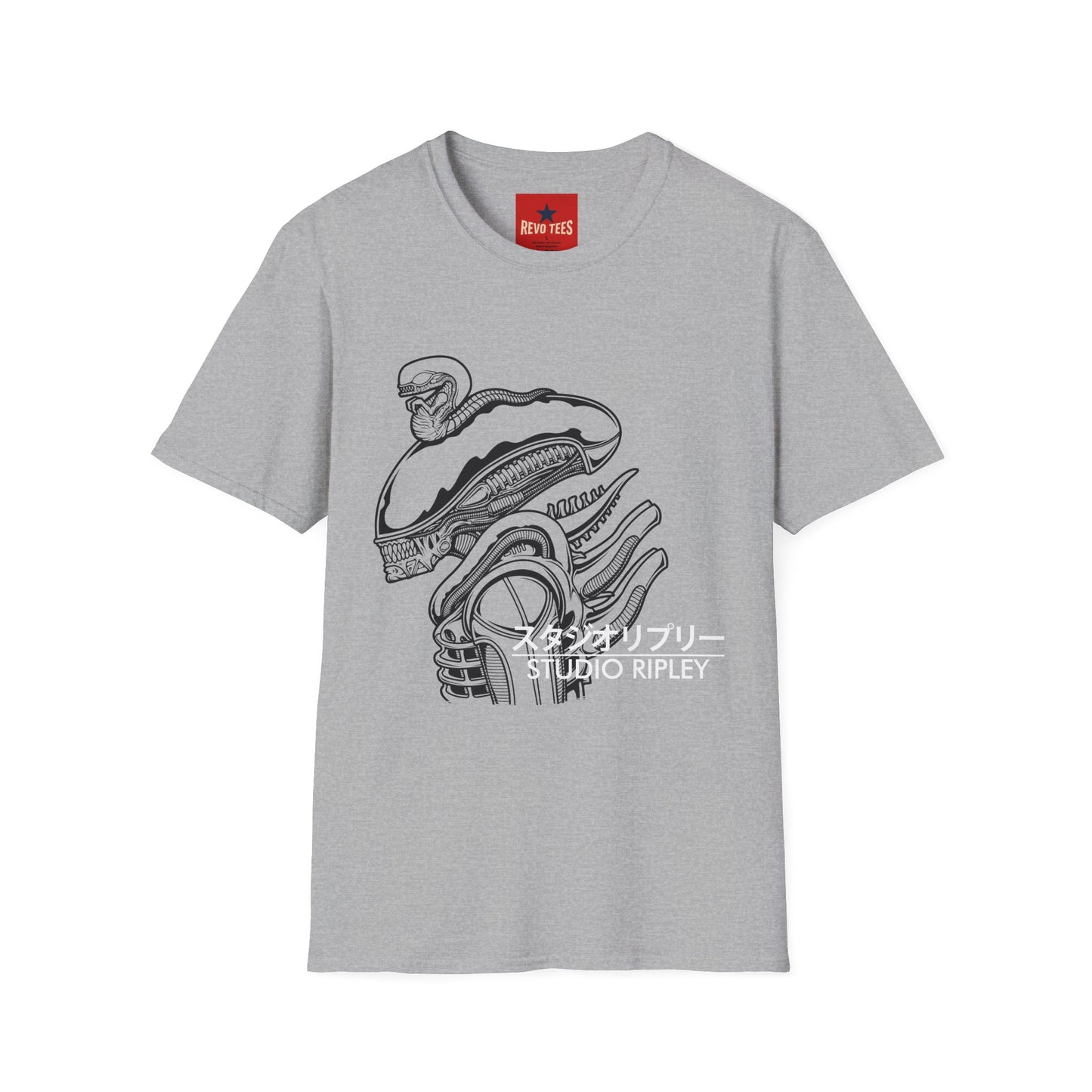 Dragon Outline Tee — Studio Ripley Japanese Text Graphic T-Shirt