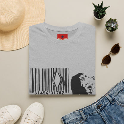 Barcode Cow Graphic T‑Shirt — Animal Rights / Eco Protest Tee
