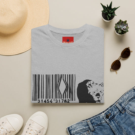 Barcode Cow Graphic T‑Shirt — Animal Rights / Eco Protest Tee