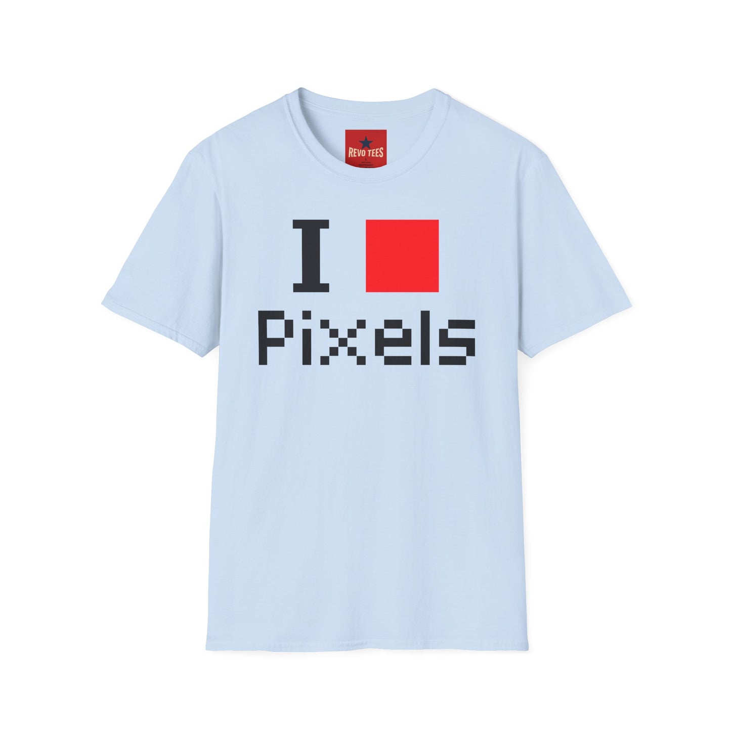 Pixels Lover T‑Shirt — I [Red Square] Pixels Retro Gamer Tee