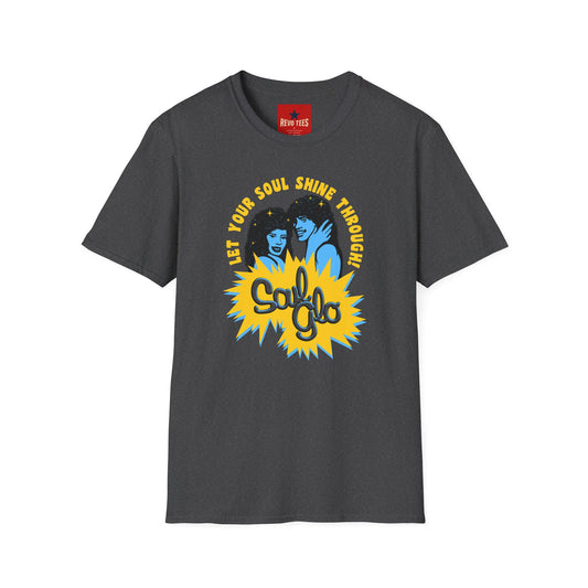 Soul Glo Retro Tee — "Let Your Soul Shine Through" 80s-Inspired Graphic T-Shirt