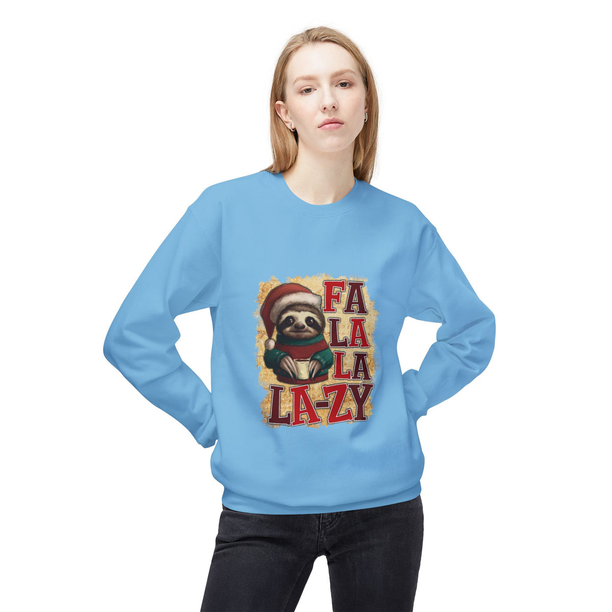 Fa La La La-Zy Sloth Christmas Sweatshirt