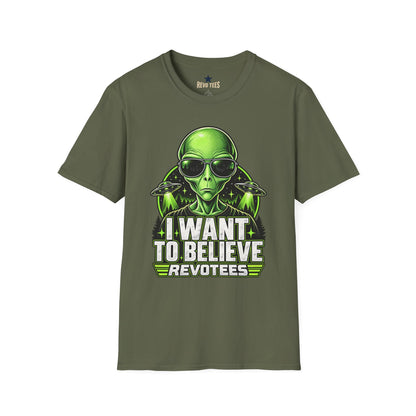 REVOTEES - I Want to Believe Alien T-Shirt