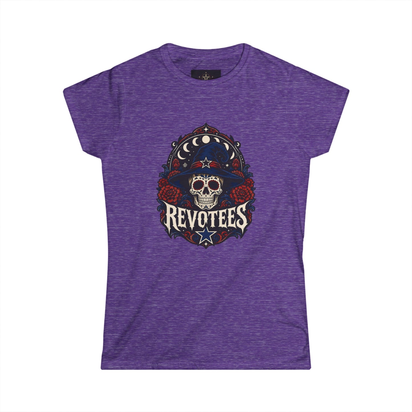 Revotees Skull Tee — Women's Gothic Americana Graphic T‑Shirt