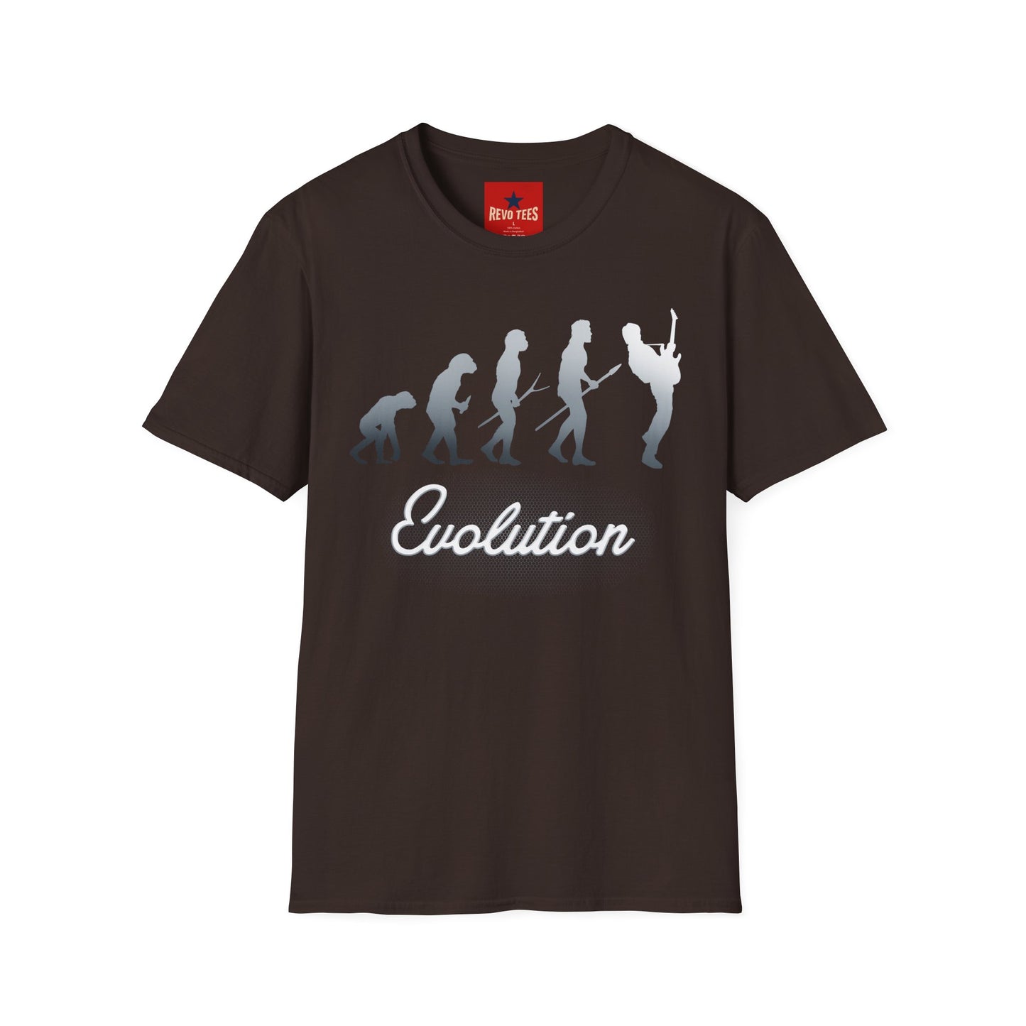 Evolution of Guitarists - Unisex Softstyle T-Shirt