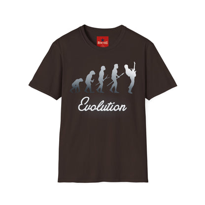 Evolution of Guitarists - Unisex Softstyle T-Shirt