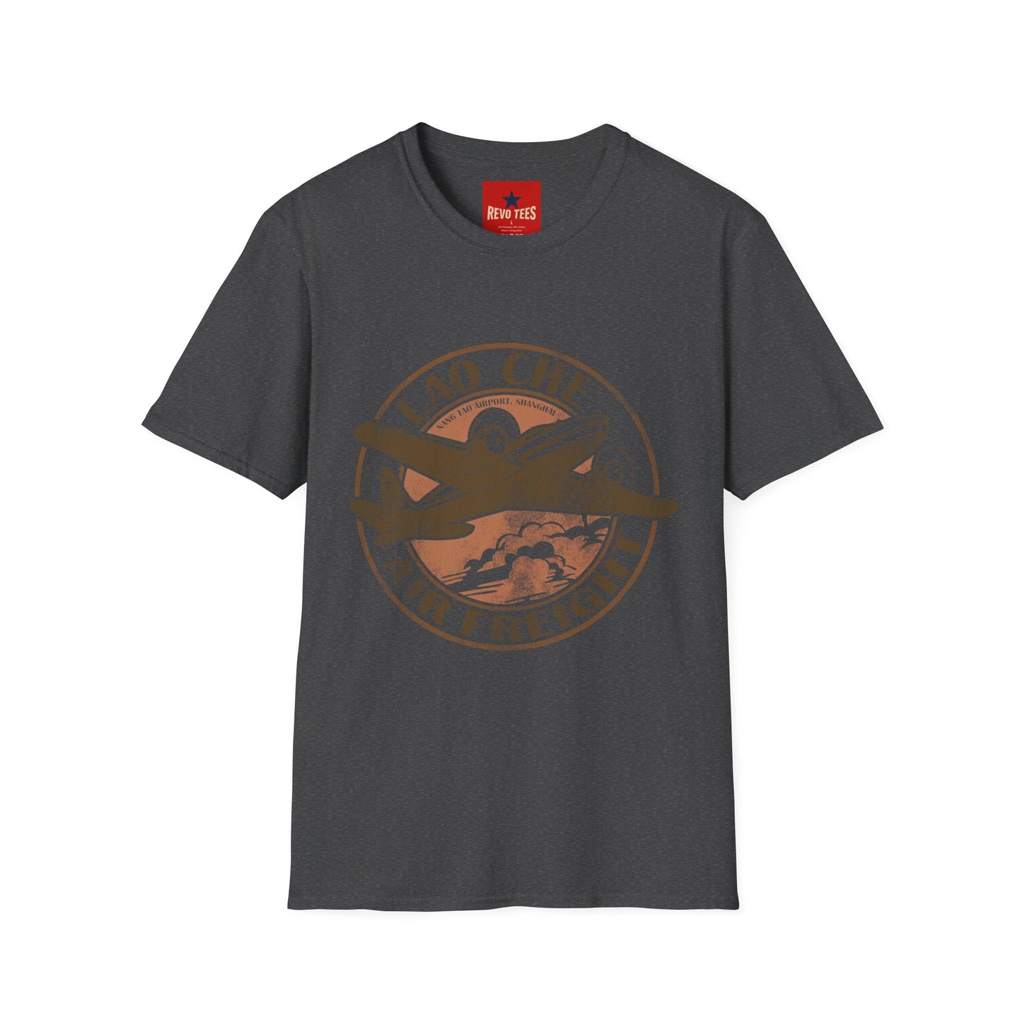 Vintage Lao Che Air Freight T-Shirt — Retro Aviation Graphic Tee
