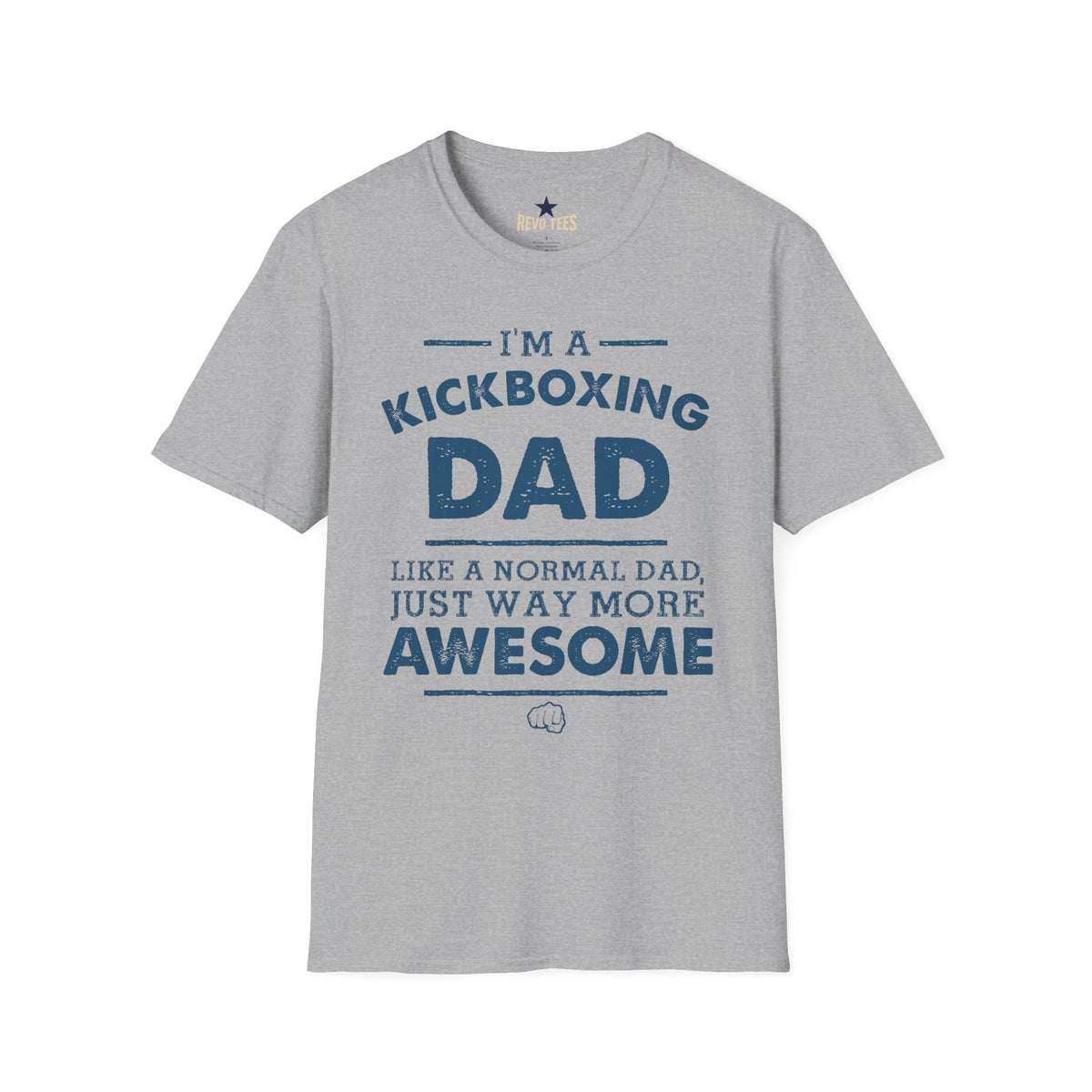 Revotees Kickboxing Dad Im a Kickboxing Dad Athletic Fathers Day T-Shirt