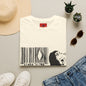 Barcode Cow Graphic T‑Shirt — Animal Rights / Eco Protest Tee