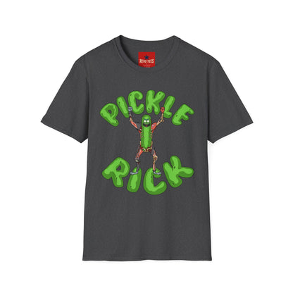 Pickle Rick T-Shirt — Funny Cartoon Pickle Character Tee for Fans & Gifts