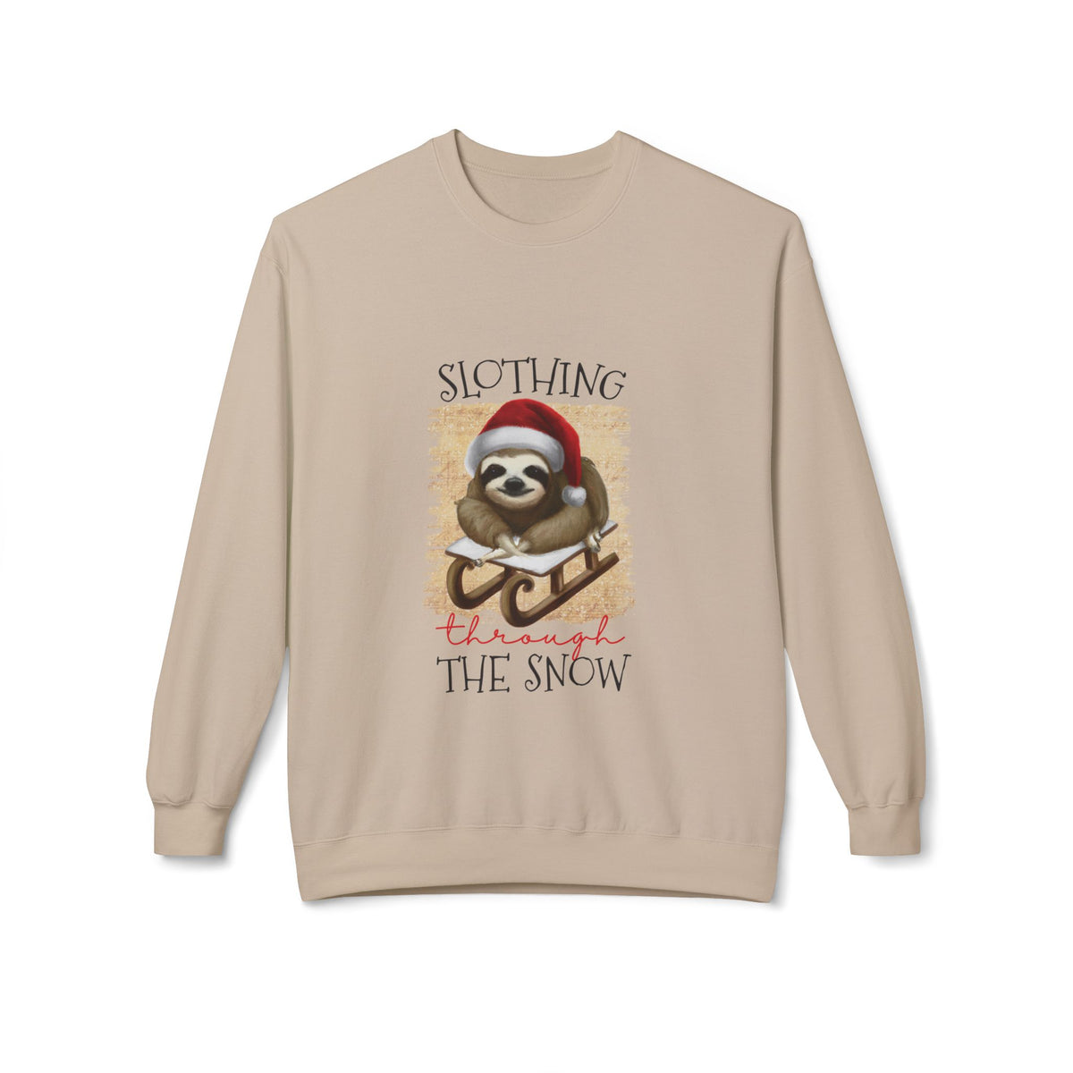 Slothing Through the Snow Crewneck Sweatshirt