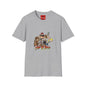 Cartoon Crew T-Shirt — Funny Retro Animal Squad Graphic Tee