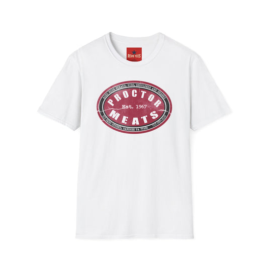 Proctor Meats Vintage Logo T-Shirt — Est. 1967 Retro Butcher Shop Tee