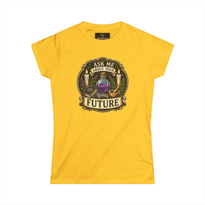 Revotees Fortune Teller Ask Me About Your Future Mystic Crystal Ball Womens T-Shirt - alternate view 6