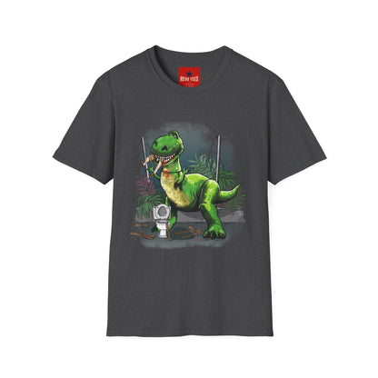 T-Rex Graphic T-Shirt – Cute Green Dinosaur Design