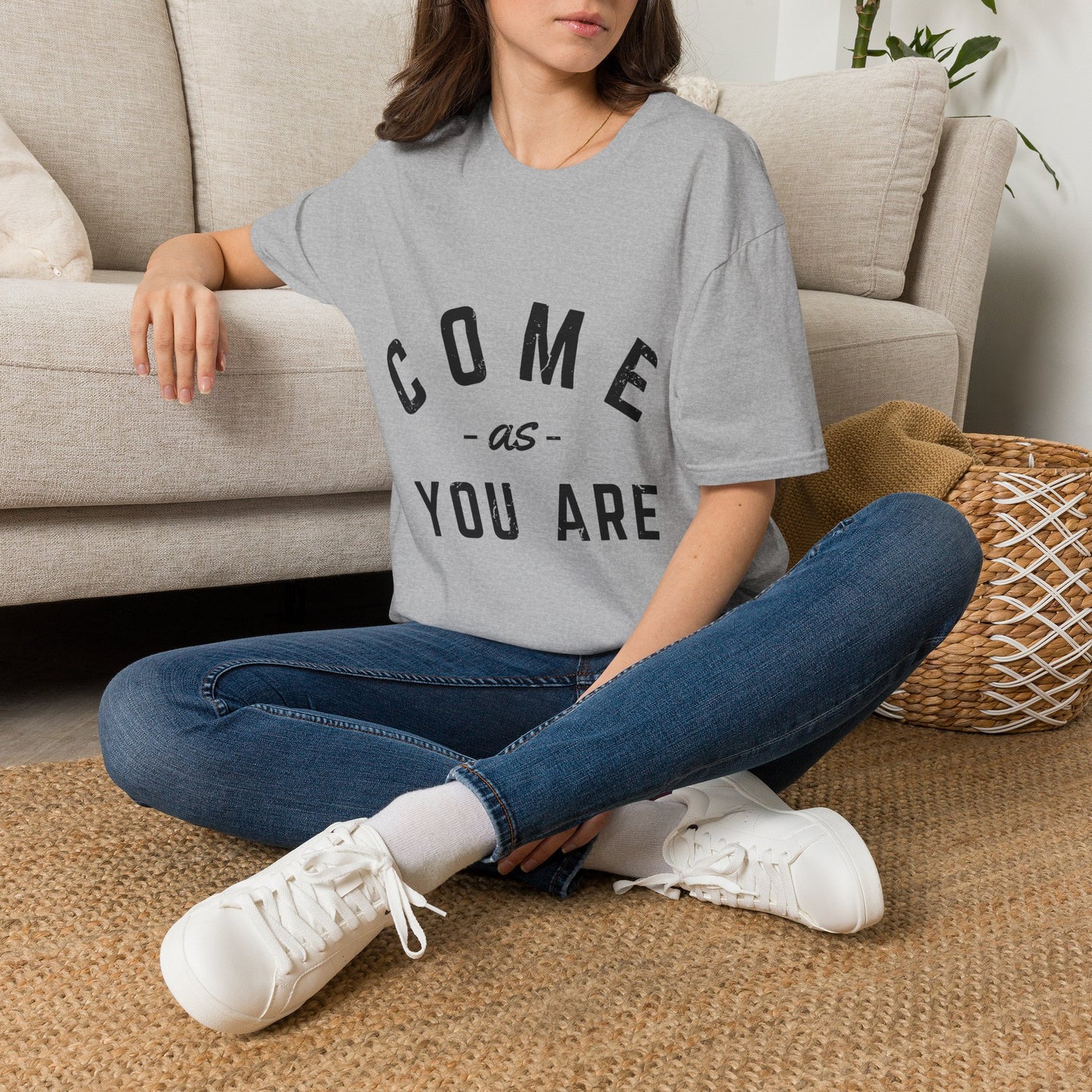 Come As You Are T-Shirt — Casual Vintage Lettering Tee