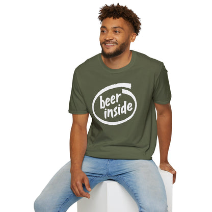 Beer Inside T-Shirt — Funny Craft Beer Logo Tee for Beer Lovers
