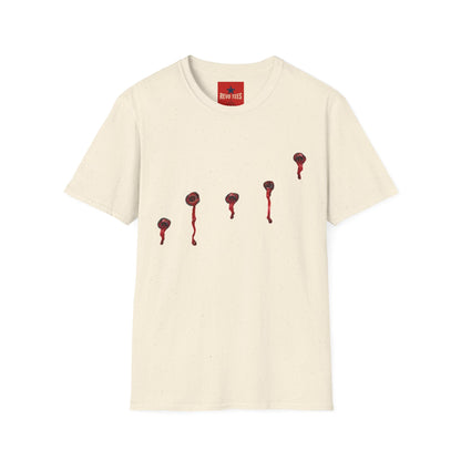 T-Shirt — Minimal Red Drip Eyeballs Graphic Tee