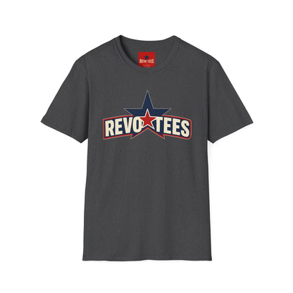 RevoTees Star Logo T-Shirt — Retro Patriotic Graphic Tee