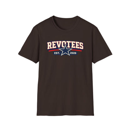 Revotees EST. 2026 Graphic T-Shirt — Retro Star Sports Logo