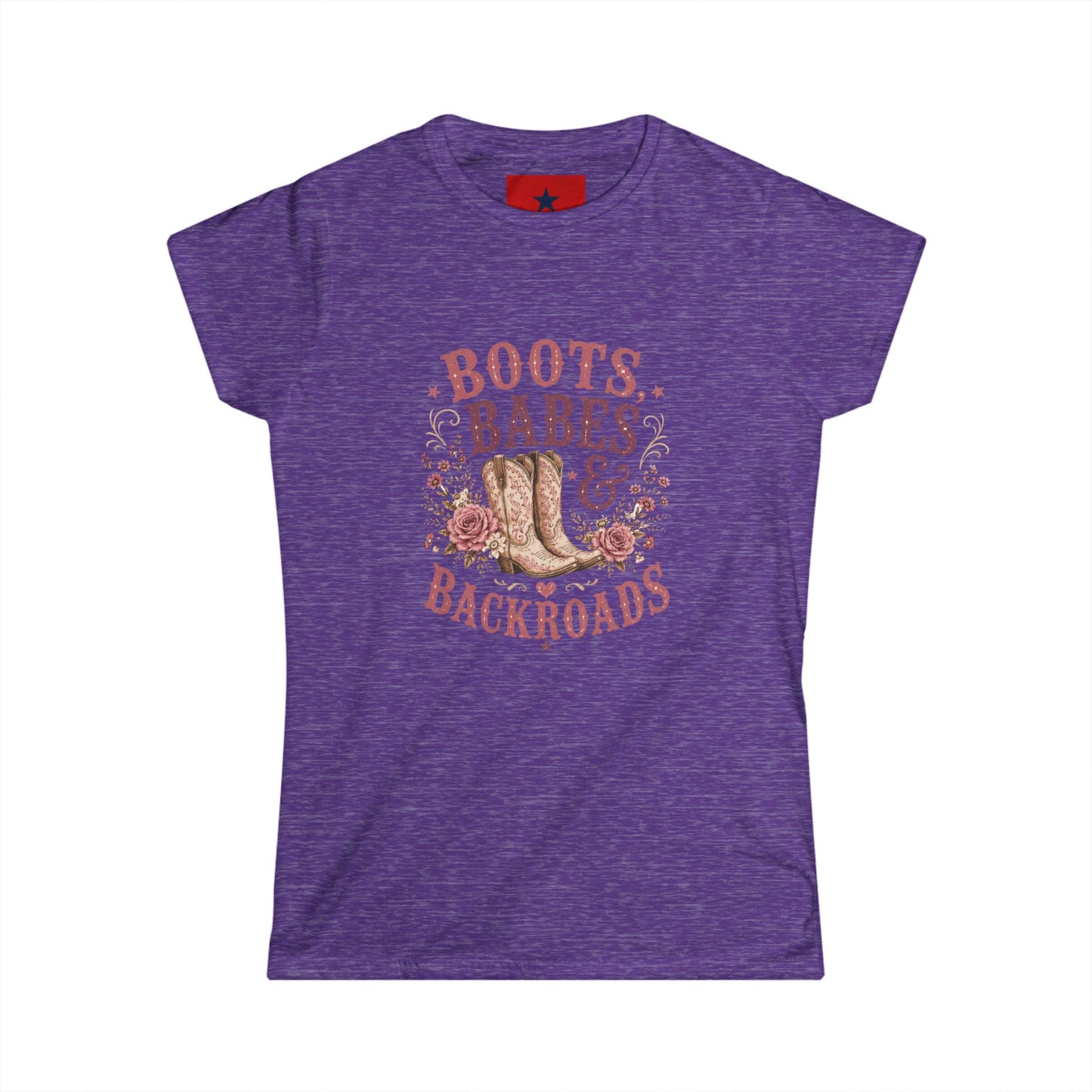 Boots, Babes & Backroads Women's Tee — Floral Cowboy Western Graphic Shirt