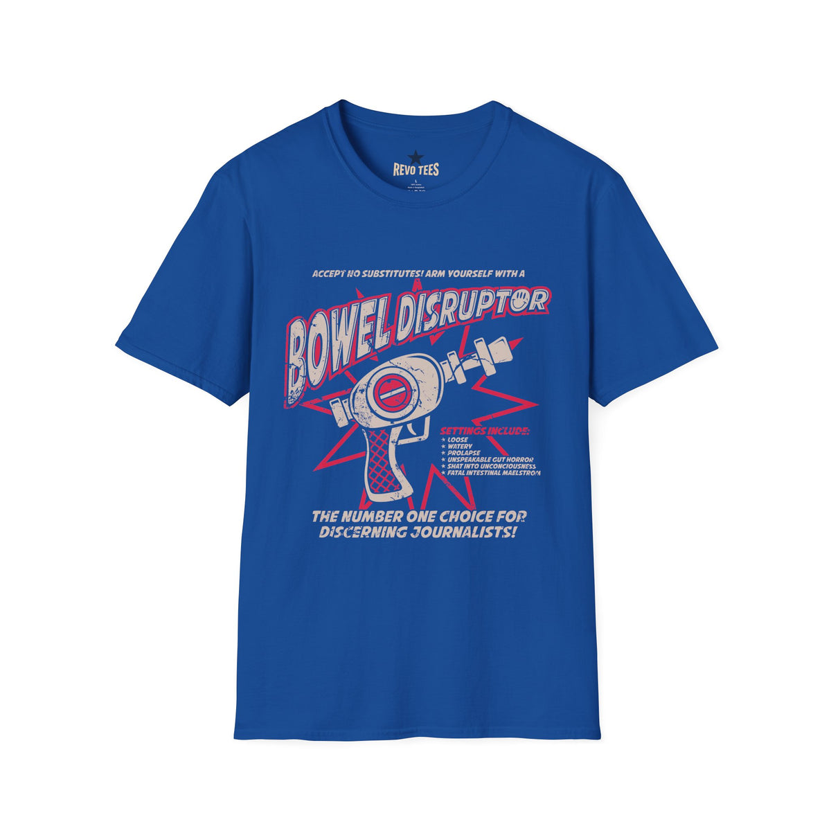 Revotees Bowel Disruptor Funny Medical Gut Health Graphic for Nurses Journalists T-Shirt - alternate view 5