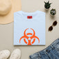 Graphic T-Shirt — Orange Biohazard Icon with “I HAVE THE SNIFFLES”