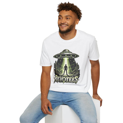 REVOTEES Alien Abduction – Sci‑Fi UFO Graphic Tee