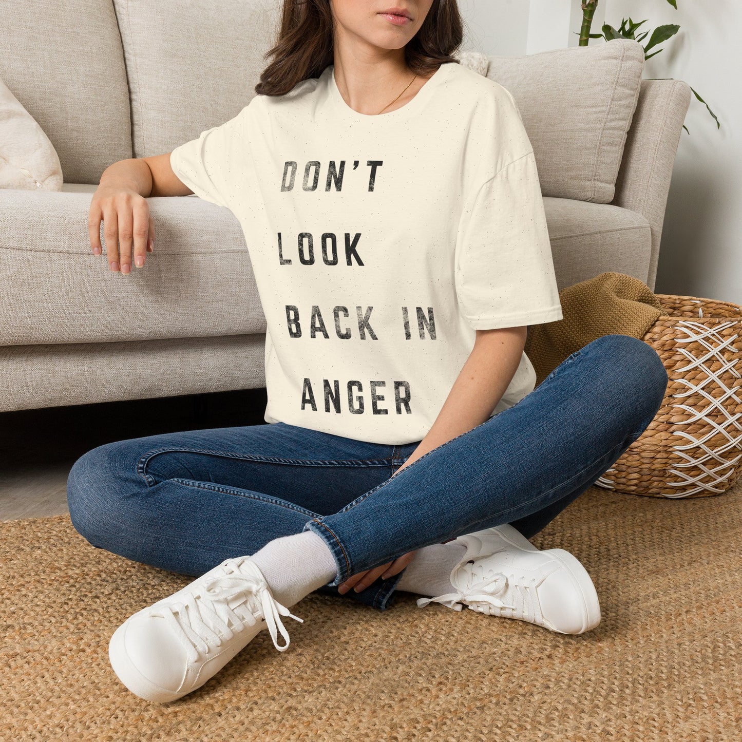 Don't Look Back In Anger T-Shirt — Retro Oasis Song Lyric Tee
