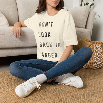 Don't Look Back In Anger T-Shirt — Retro Oasis Song Lyric Tee