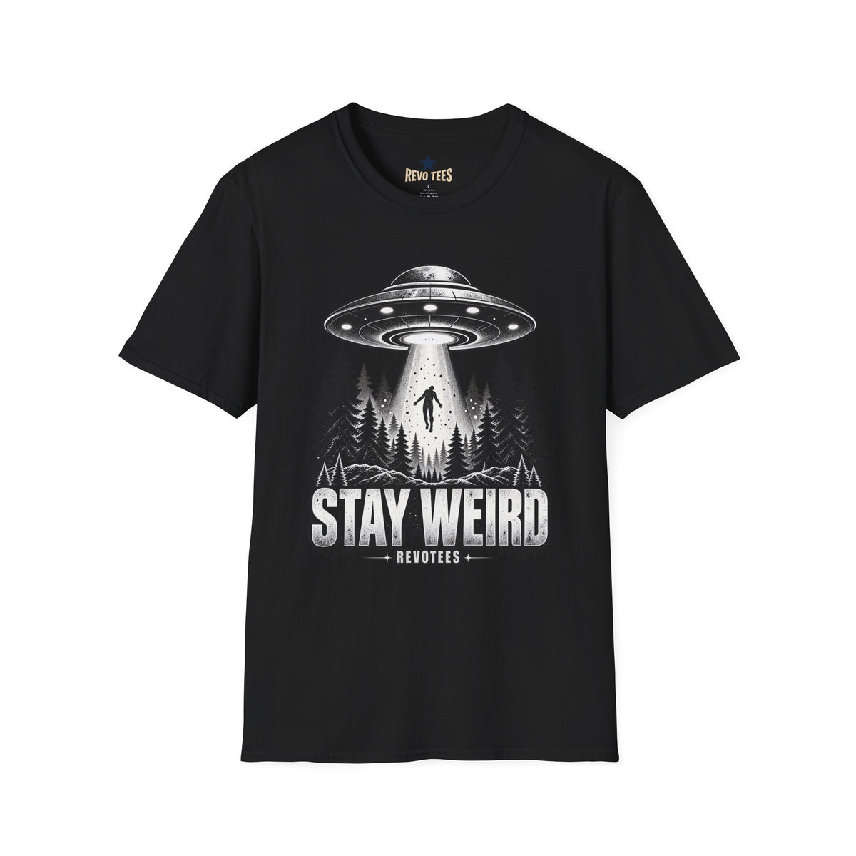 REVOTEES Stay Weird — Alien Abduction Graphic Tee