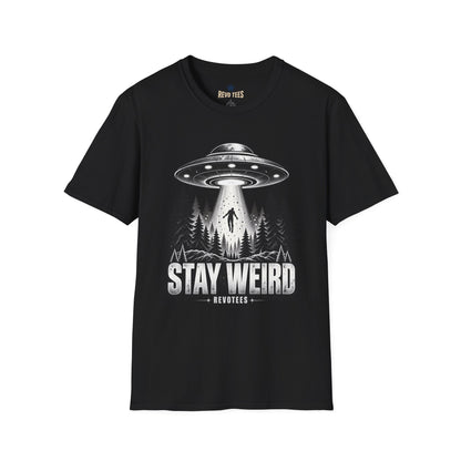 REVOTEES Stay Weird — Alien Abduction Graphic Tee
