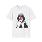 Revotees Banksy Queen with Lightning Bolt Retro Bowie Inspired Portrait T-Shirt