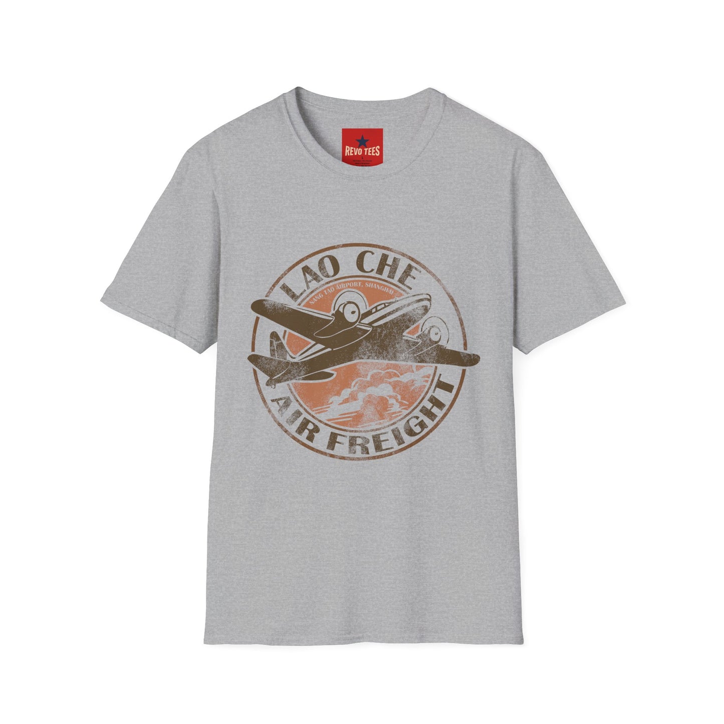 Vintage Lao Che Air Freight T-Shirt — Retro Aviation Graphic Tee