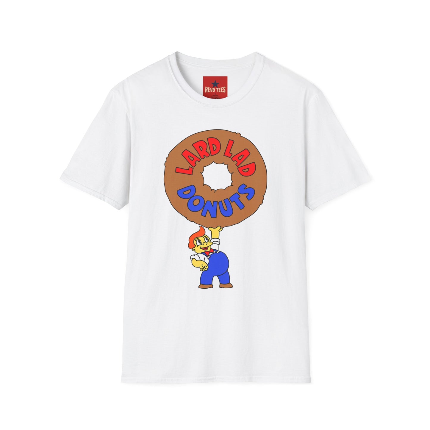 Donut Vintage Logo T‑Shirt — "Lard Lad Donuts" Cartoon Tee