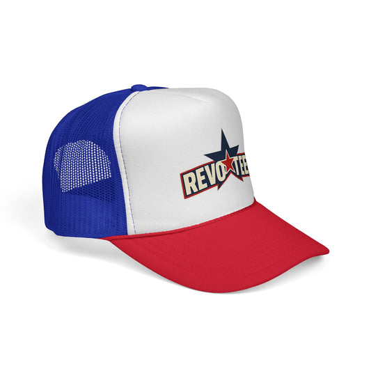 Revotees Star Logo Trucker Cap - Vintage Patriotic Mesh Hat
