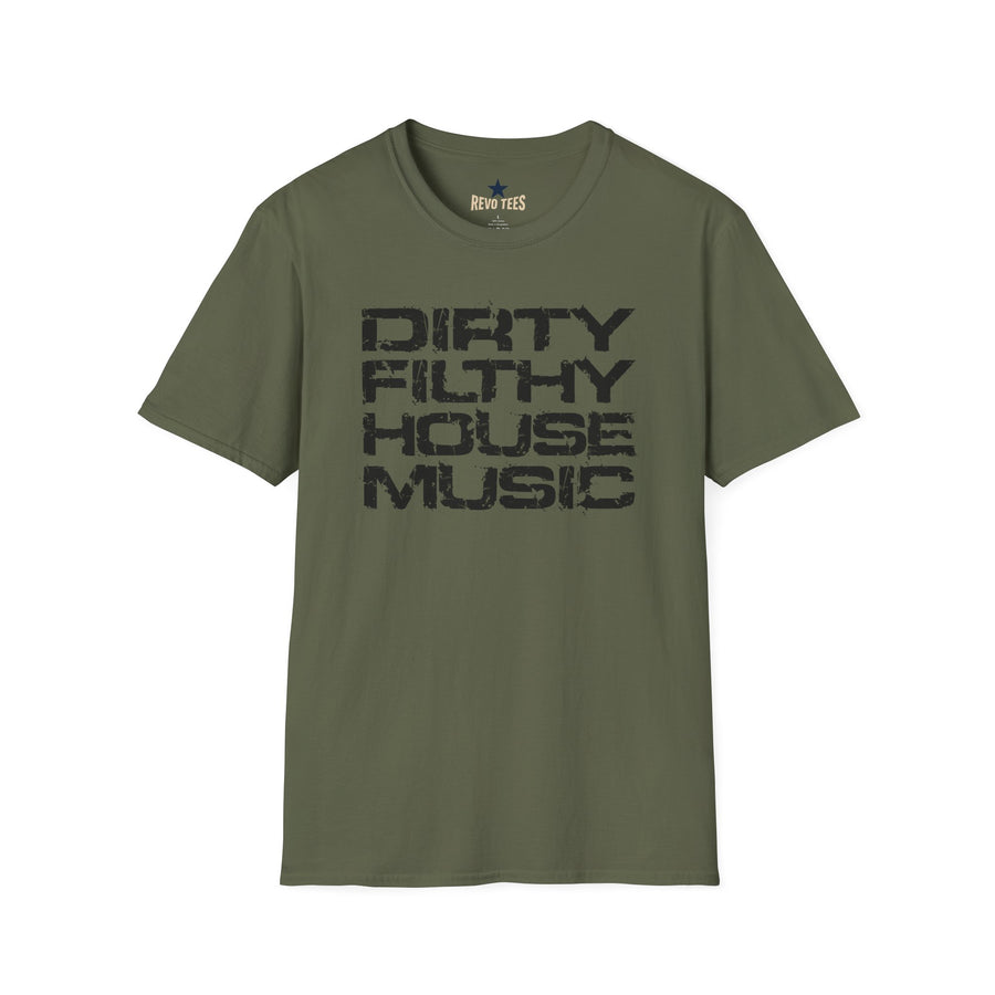 Revotees House Music Dirty Filthy House Music Graphic for Djs Edm Fans T-Shirt