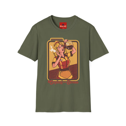 Coping with Stress Retro Coffee Tee — "Self Help Guide" Graphic T-Shirt