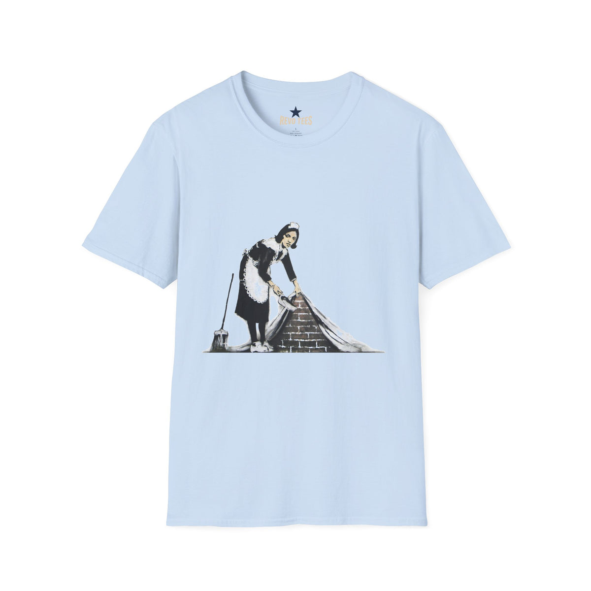Revotees Banksys Maid Street Art Banksy Inspired Housecleaning Graphic T-Shirt - alternate view 11