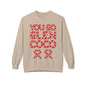 "You Go Glen Coco" Candy Cane Holiday Graphic Crewneck Sweatshirt
