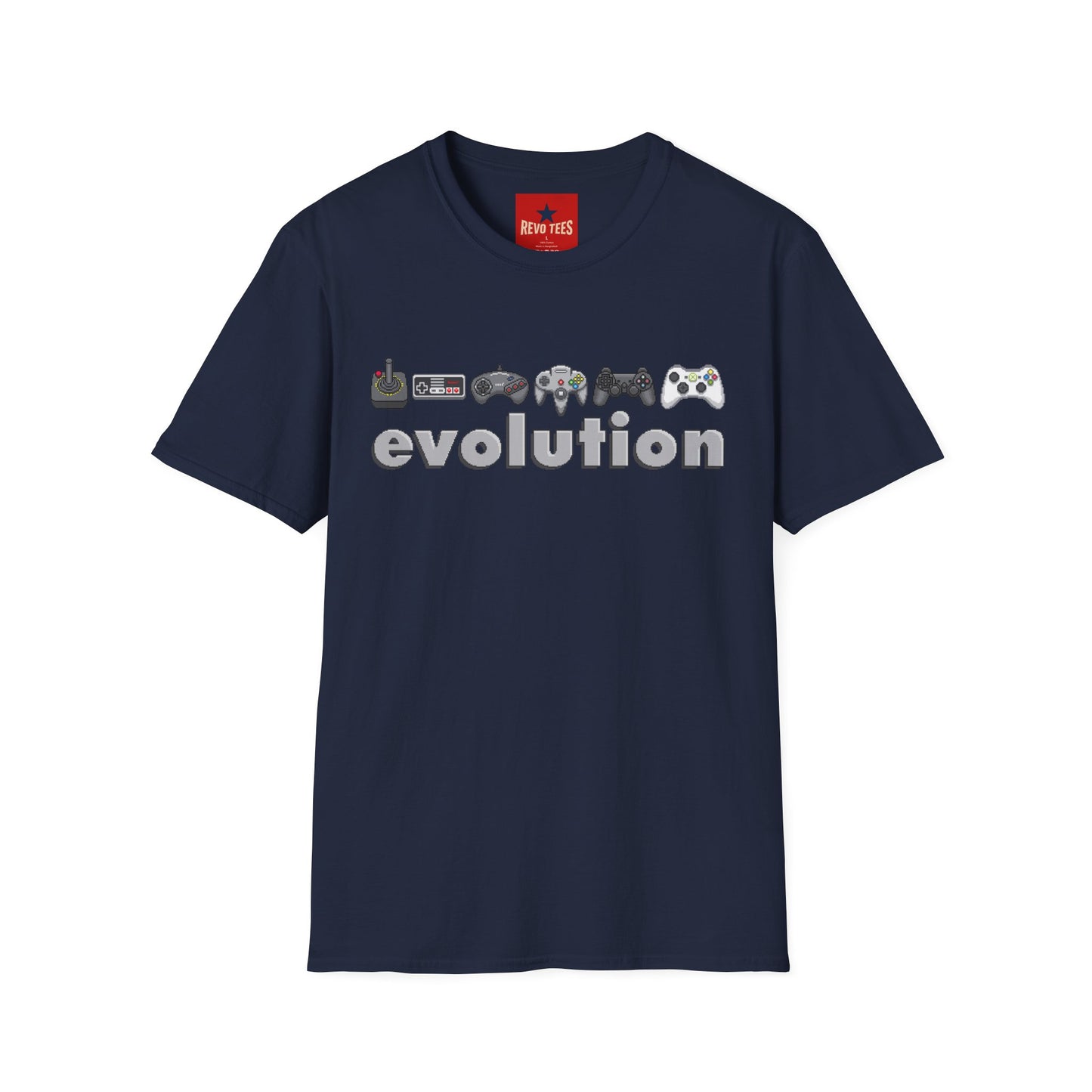 Video Game Controller Evolution T-Shirt — Retro to Modern Gamer Tee