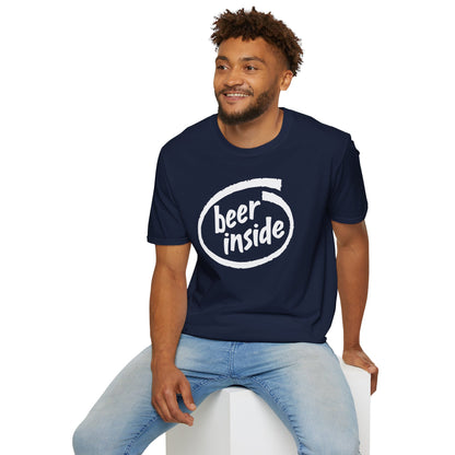 Beer Inside T-Shirt — Funny Craft Beer Logo Tee for Beer Lovers