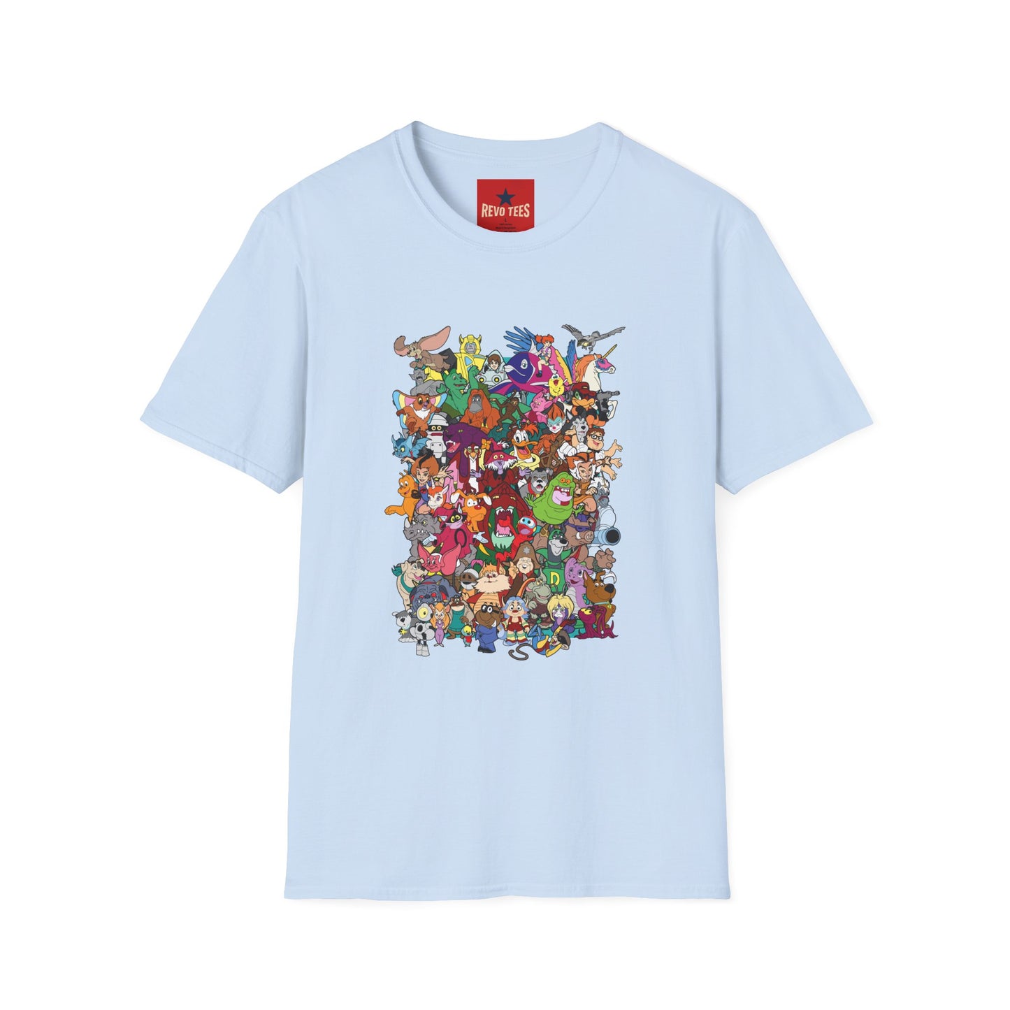 Retro Cartoon Characters Collage T-Shirt