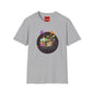 Retro Arcade Crew T‑Shirt — Colorful Gamer Character Graphic