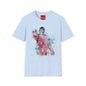 Retro Space Pilot T-Shirt — Watercolor Sci‑Fi Illustration