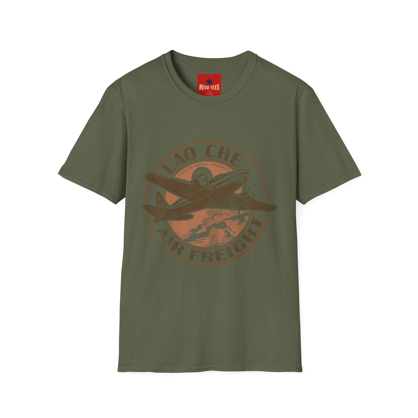 Vintage Lao Che Air Freight T-Shirt — Retro Aviation Graphic Tee