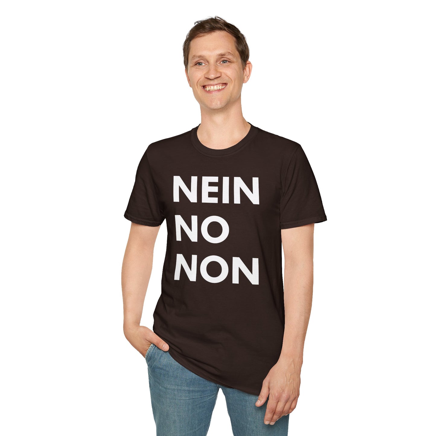 Nein / No Graphic T‑Shirt — Bold Bilingual Statement Tee
