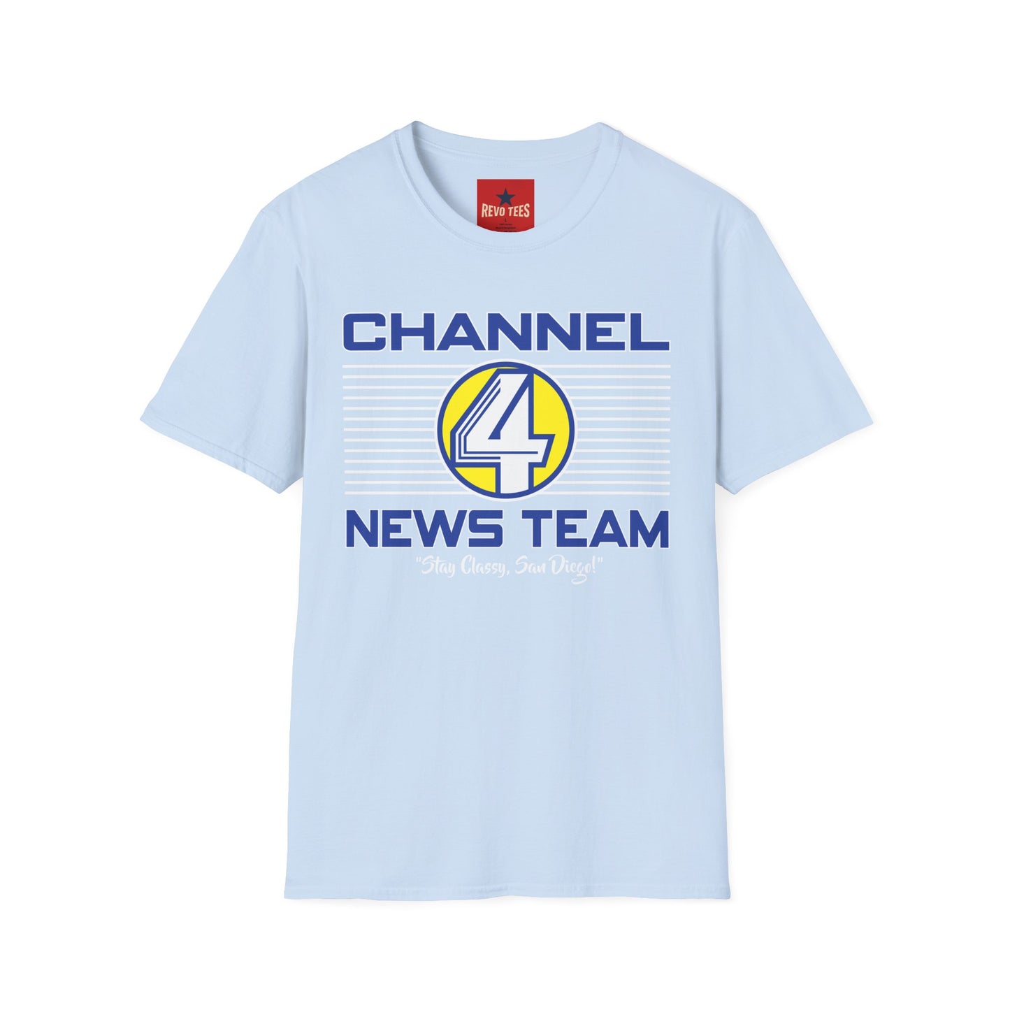 Channel 4 News Team T-Shirt — Retro Broadcast Graphic Tee