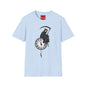 Banksy T‑Shirt — Grim Reaper Clock Graphic Tee (Smiley Mask)