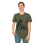 Music Cat T-Shirt — Black Silhouette Singing Rat Graphic Tee